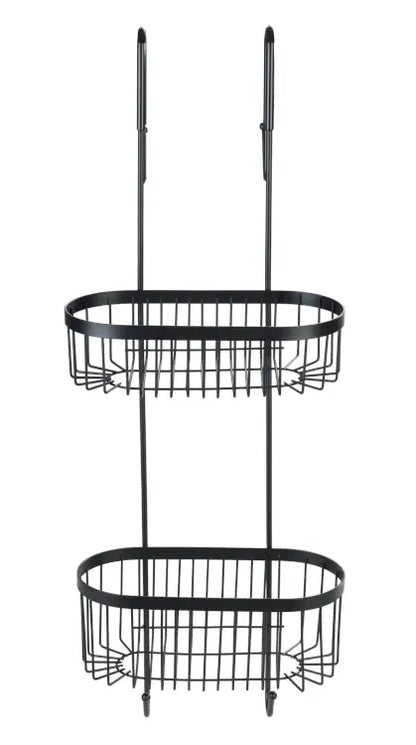 Wenko - Serino 2-Tier Shower Rack - Stylish & Rust-Proof 🛀🖤