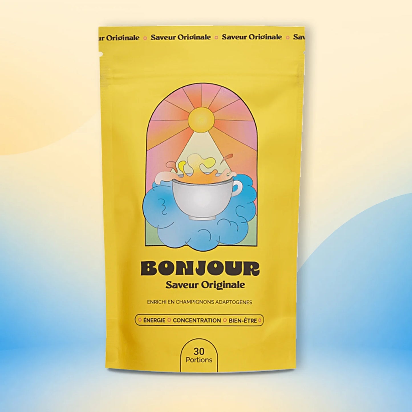 Bonjour Original Flavor – Functional Mushroom Drink (Low Caffeine)
