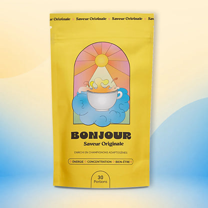 Bonjour Original Flavor – Functional Mushroom Drink (Low Caffeine)