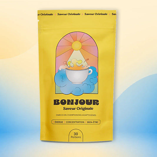 Bonjour Original Flavor – Functional Mushroom Drink (Low Caffeine)