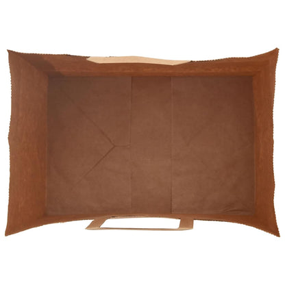 Papiertragetaschen 50 Stk. mit Henkeln Braun 32x22x28 cm - Speedjust Schweiz