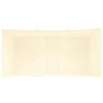 Papiertragetaschen 50 Stk. mit Henkeln Gelb 21x11x36 cm - Speedjust Schweiz