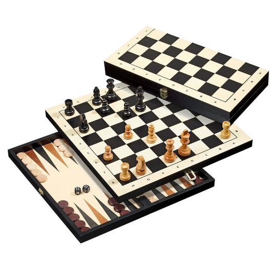 Schach - Backgammon - Dame - Set