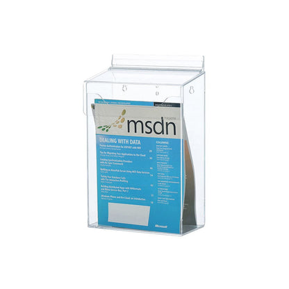 Acryl Prospektbox für Kundenstopper, Wandprospektbox