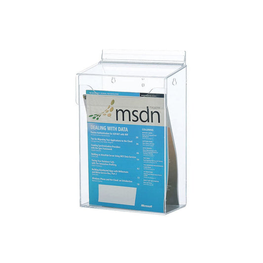 Acryl Prospektbox für Kundenstopper, Wandprospektbox