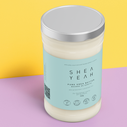 Pure Sheabutter DIY in Glas | Kunststoff 750g