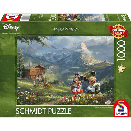 Disney Mickey & Minnie in den Alpen 1000 Teile