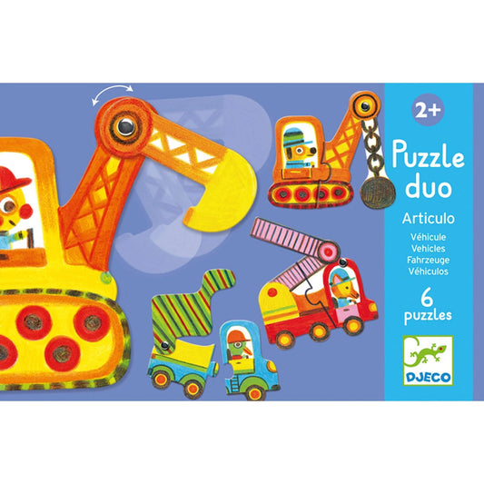 Djeco Puzzle Duo Veicoli