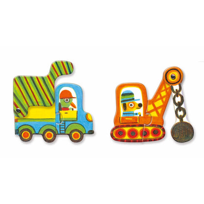 Djeco Puzzle Duo Veicoli