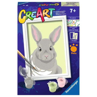 CreArt - Malen nach Zahlen - Gray Rabbit