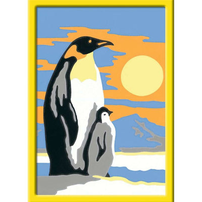 CreArt - Malen nach Zahlen - Penguin Family