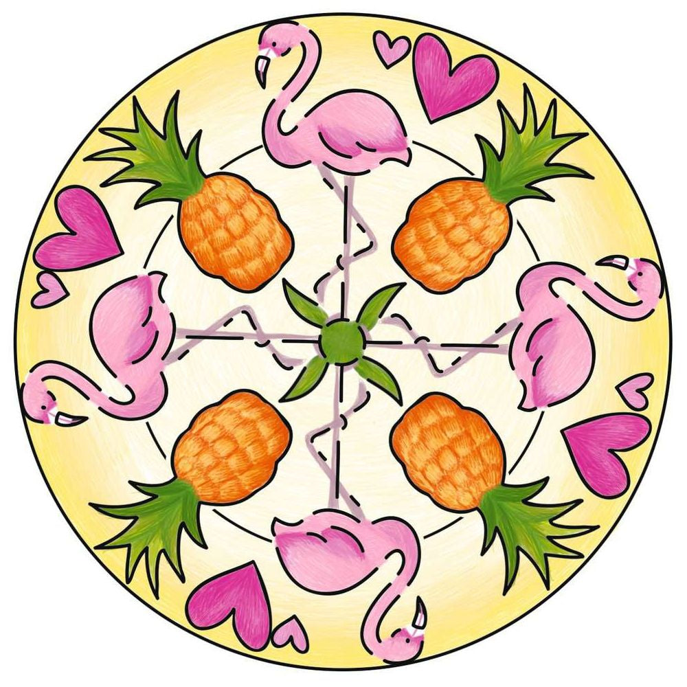 Mini Mandala-Designer Flamingo