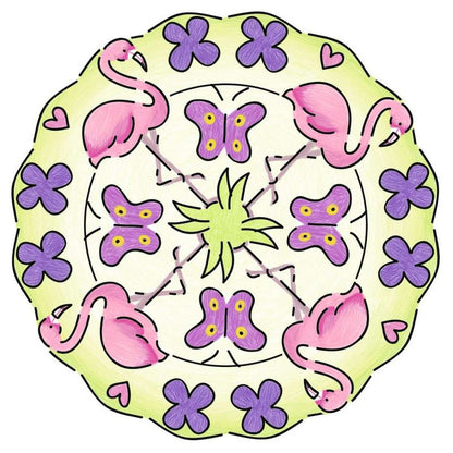 Mini Mandala-Designer Flamingo