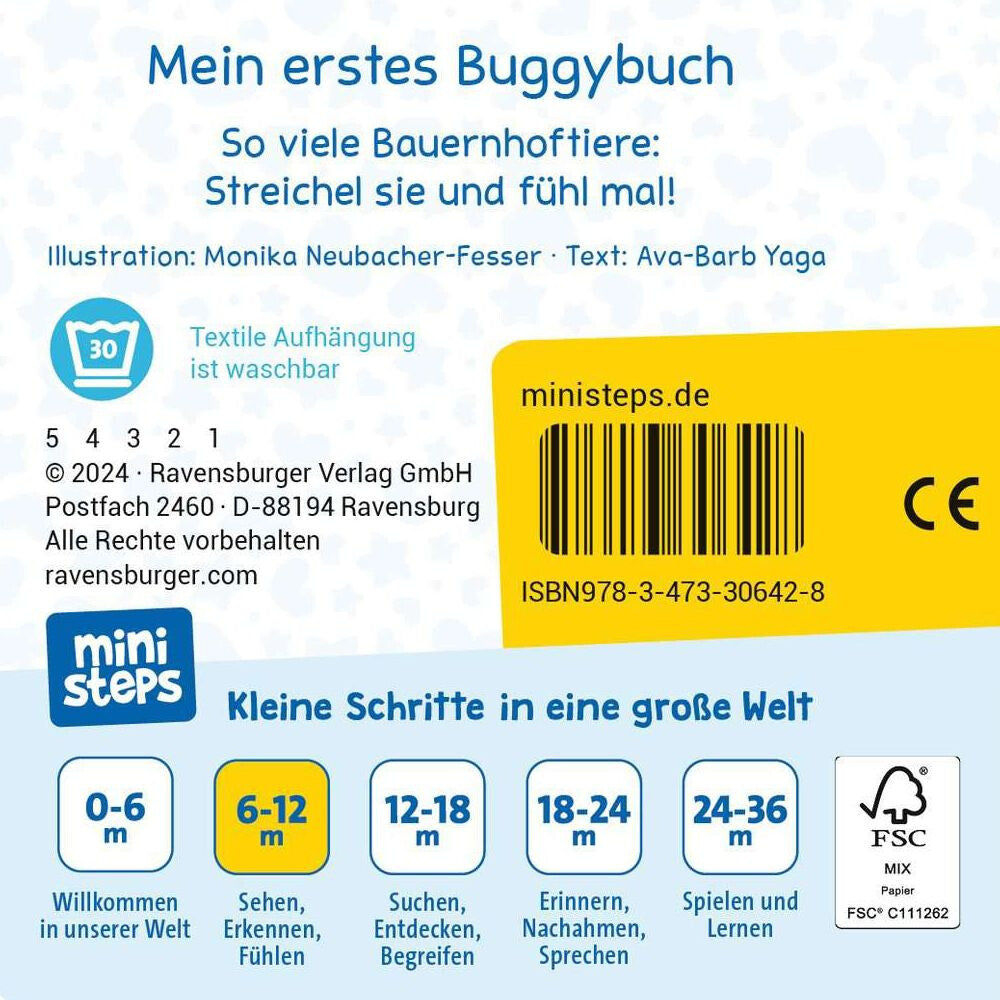 ministeps: Mein erstes Buggybuch: Fühl mal! Bauernhoftiere