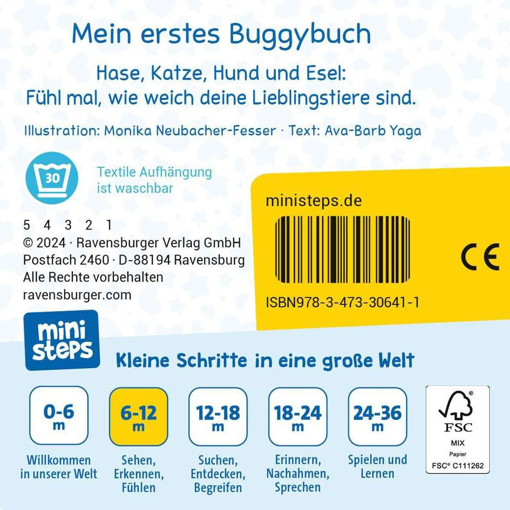 ministeps: Mein erstes Buggybuch: Fühl mal! Lieblingstiere