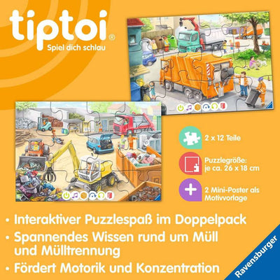 tiptoi® Puzzle für kleine Entdecker: Müllabfuhr