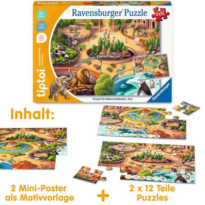 tiptoi® Puzzle per piccoli esploratori: Zoo