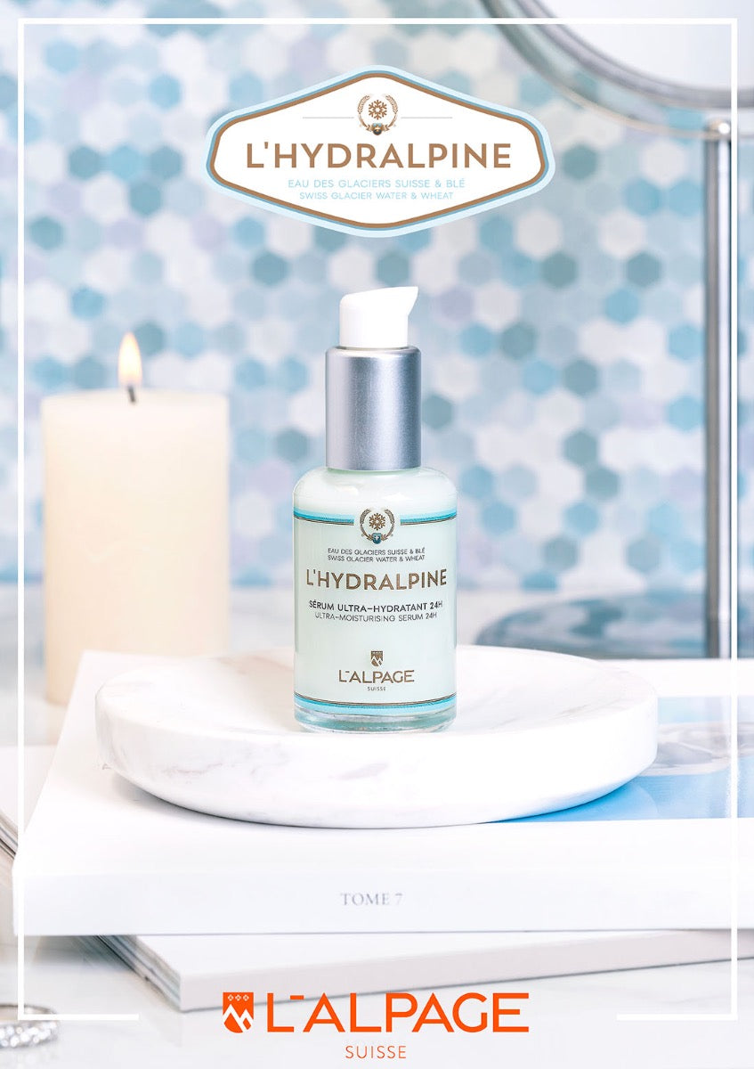 Set ou Coffret Cadeau Crème Visage Hydratante 24h + Sérum Visage Hydratante 24h + Crème Main L'HYDRALPINE