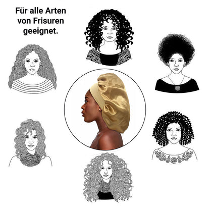 Satin Haarschlaf-Haube