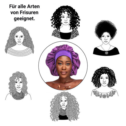 Satin Haarschlaf-Haube