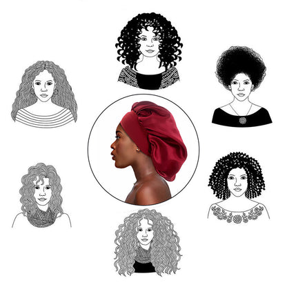 Satin Haarschlaf-Haube