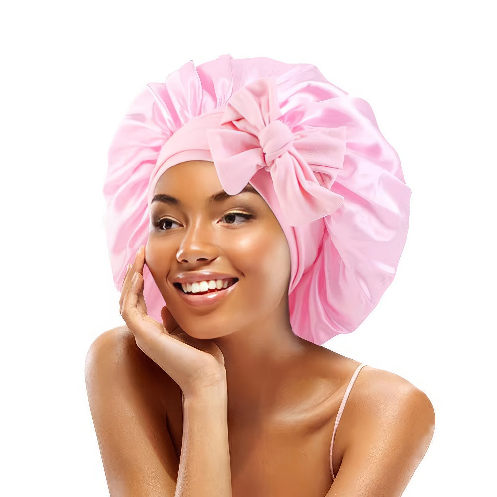 Satin Haarschlafhaube Bonnet zum Binden