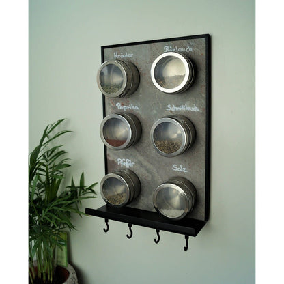 Schiefertafel Magnetisch mit Ablage "Purple Grey", 20x30cm - Wandtafel - Speedjust Schweiz