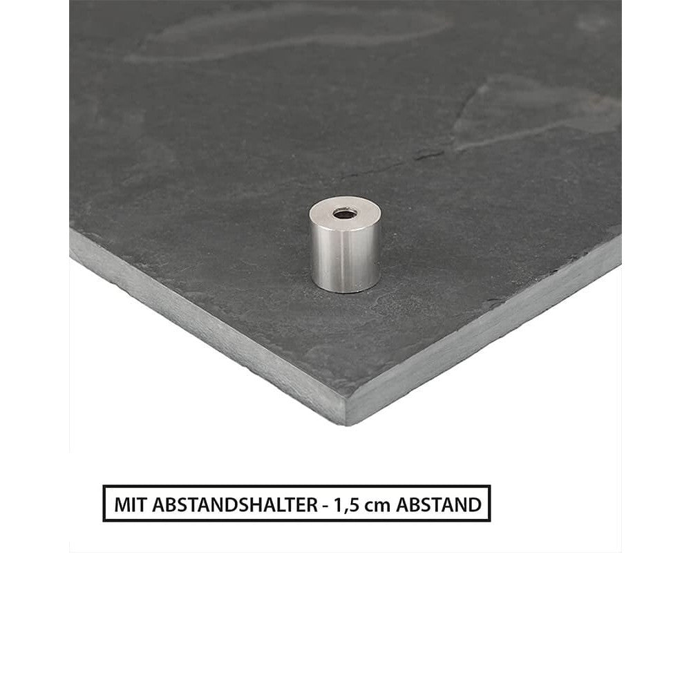 Schiefertafel, Schreibtafel 90x60cm, inkl. Bohrungen und Abstandhalter