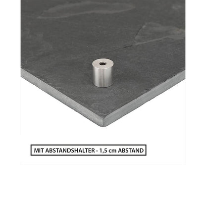 Schiefertafel, Schreibtafel 90x60cm, inkl. Bohrungen und Abstandhalter
