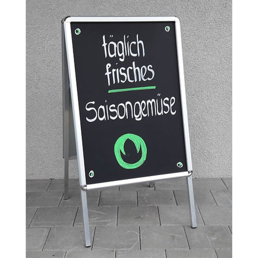 Kreidetafel Plakat für Kundenstopper SCHWARZ, Tafelfolie beschriftbar