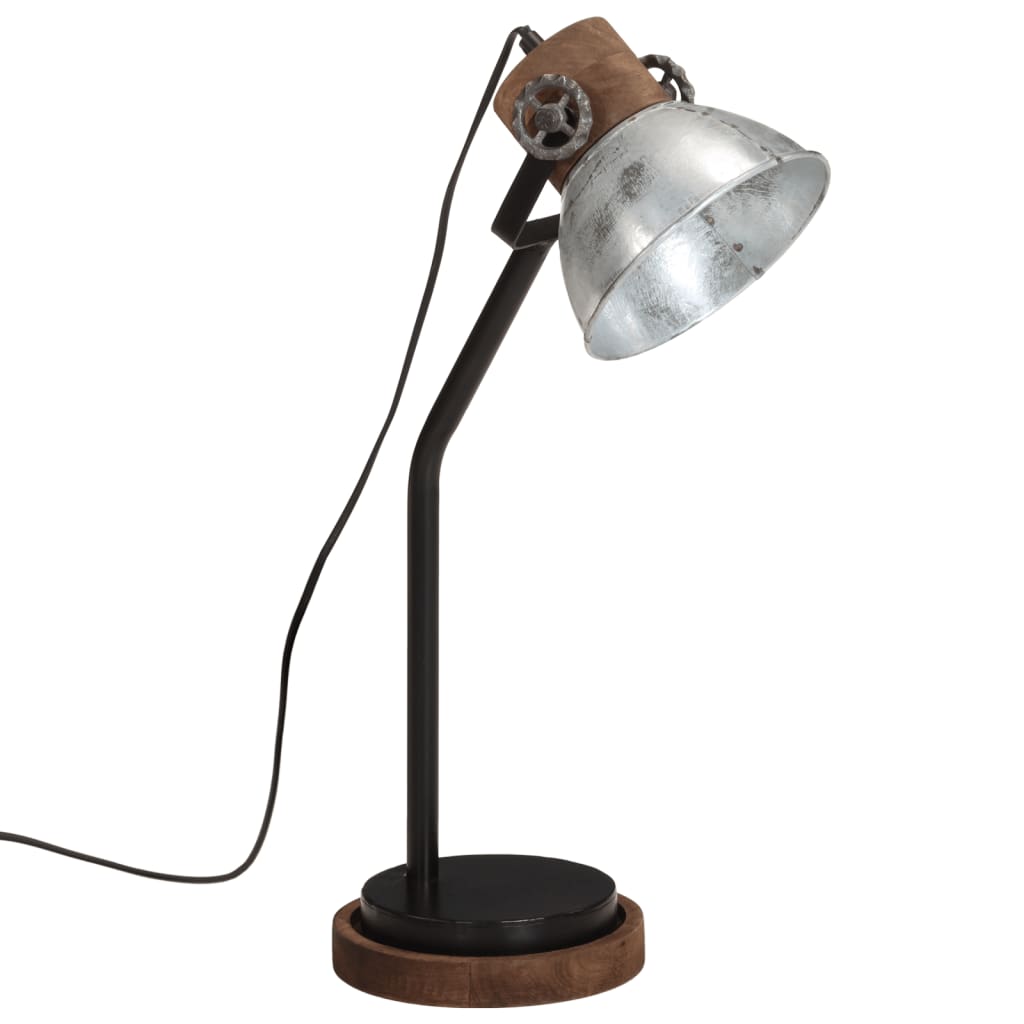Schreibtischlampe 25 W Vintage - Silber 18x18x60 cm E27 - Speedjust Schweiz