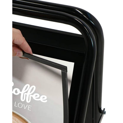 Kundenstopper „Stelo“ DIN A1, Schwarz