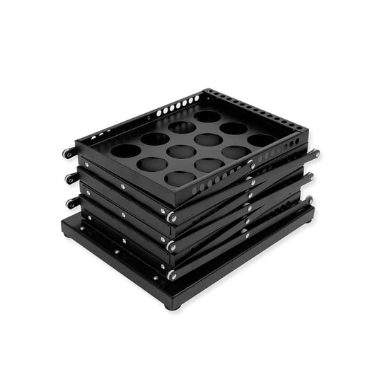 Faltbarer Prospektständer Atlanta, A4, Schwarz