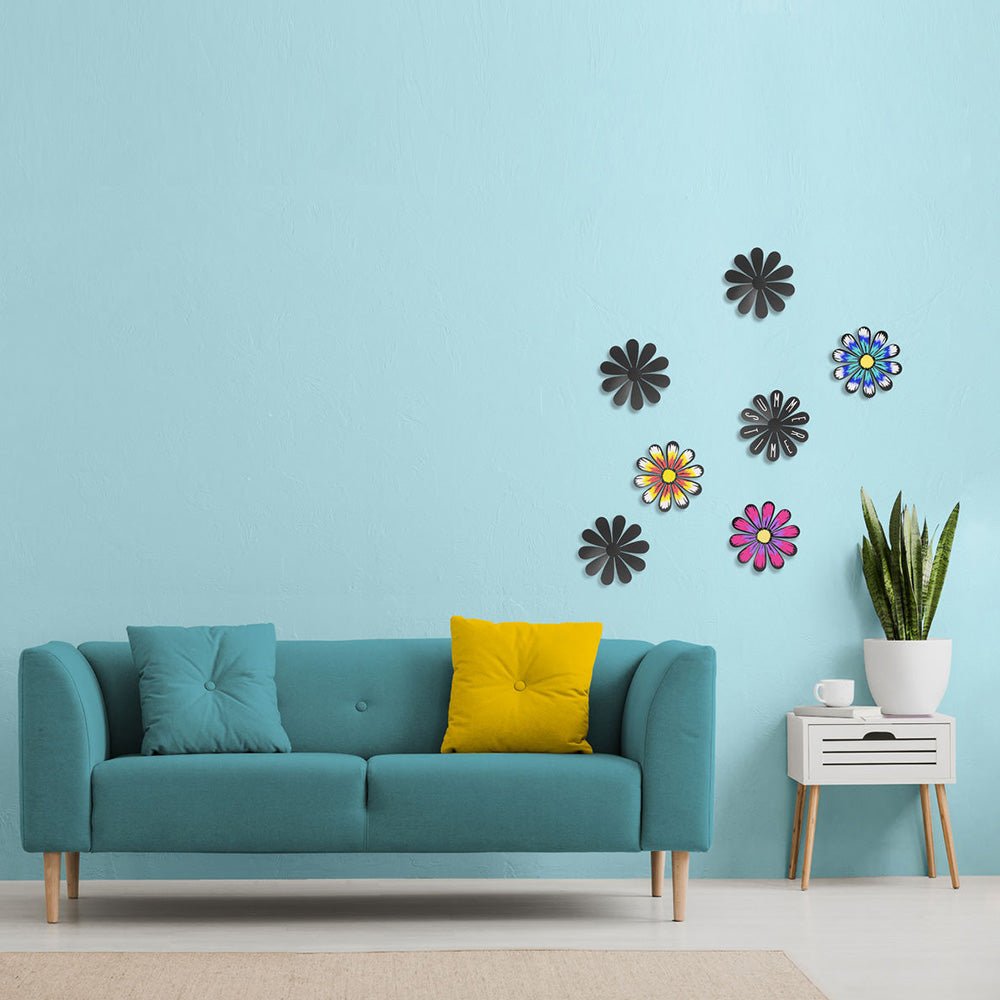 Securit® 3D Wandkreidetafel Silhouette Blume, 7er - Set, 15x15cm - Wandtafel - Speedjust Schweiz