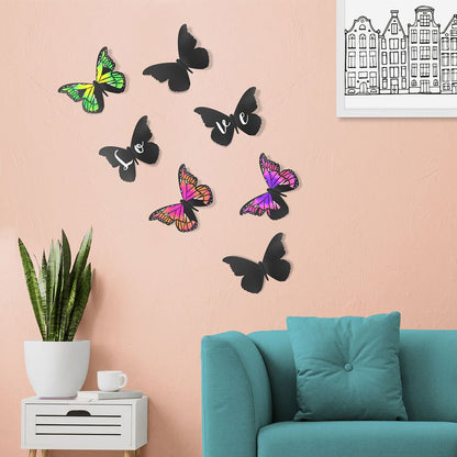 Securit® 3D Wandkreidetafel Silhouette Schmetterling, 7er - Set, 22x15cm - Wandtafel - Speedjust Schweiz