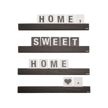 Securit® Buchstabenregal, Schwarz - Wandtafel - Speedjust Schweiz