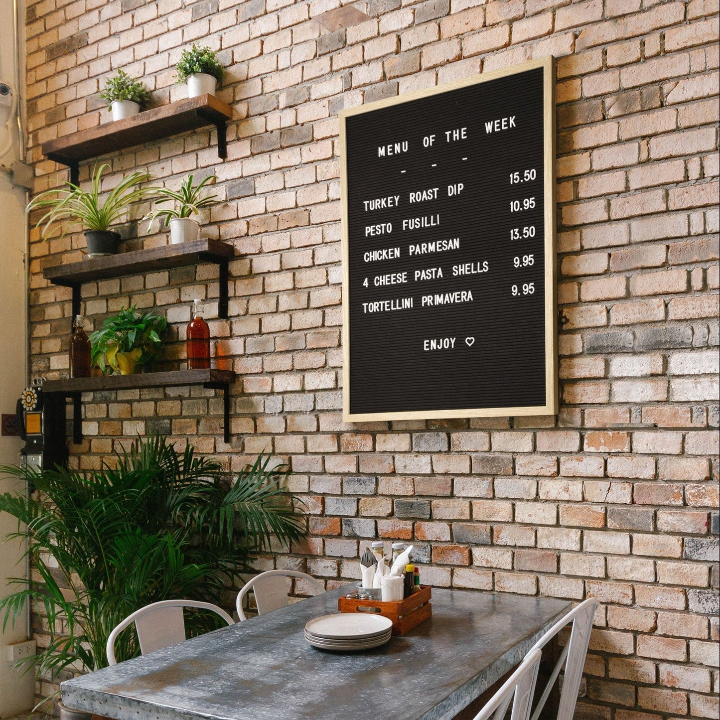 Securit® Buchstabentafel mit Holzrahmen, Letterboard Wandkreidetafel, 60x80cm - Wandtafel - Speedjust Schweiz