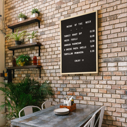Securit® Buchstabentafel mit Holzrahmen, Letterboard Wandkreidetafel, 60x80cm - Wandtafel - Speedjust Schweiz