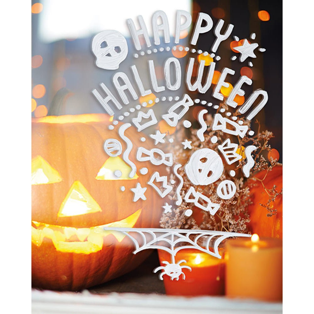 Securit® Fensterschablonen Halloween, 3er Set, Format: A2, inkl. 1 Securit® Kreidestift - Schablone - Speedjust Schweiz
