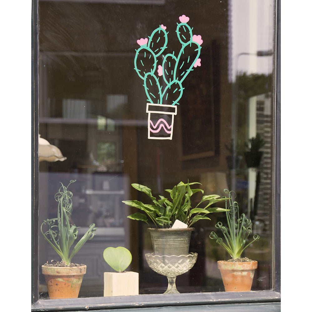 Securit® Fensterschablonen Pflanzen, 3er Set, Format: A3, inkl. 1 Securit® Kreidestift - Schablone - Speedjust Schweiz