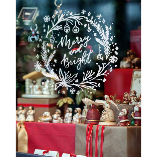 Securit® Fensterschablonen Weinachten, 3er Set, Format: A2, inkl. 1 Securit® Kreidestift - Schablone - Speedjust Schweiz