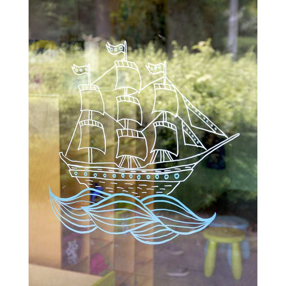 Securit® Fensterschablonen "Windoodle", Format: A2, Thema: Baby, inkl. 1 Securit® Kreidestift, 3er Set - Schablone - Speedjust Schweiz