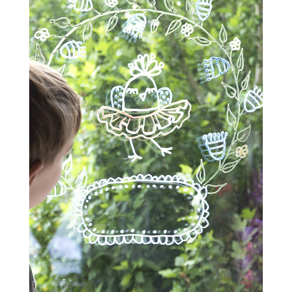 Securit® Fensterschablonen "Windoodle", Format: A2, Thema: Baby, inkl. 1 Securit® Kreidestift, 3er Set - Schablone - Speedjust Schweiz