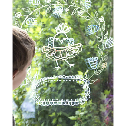 Securit® Fensterschablonen "Windoodle", Format: A2, Thema: Baby, inkl. 1 Securit® Kreidestift, 3er Set - Schablone - Speedjust Schweiz