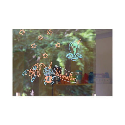 Securit® Fensterschablonen "Windoodle", Format: A2, Thema: Boy Birthday, inkl. 1 Securit® Kreidestift, 3er Set - Schablone - Speedjust Schweiz