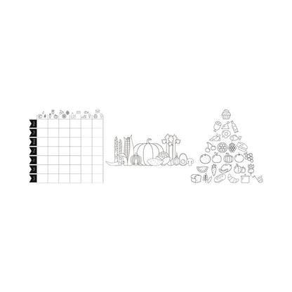 Securit® Fensterschablonen "Windoodle", Format: A2, Thema: Food, inkl. 1 Securit® Kreidestift, 3er Set - Schablone - Speedjust Schweiz