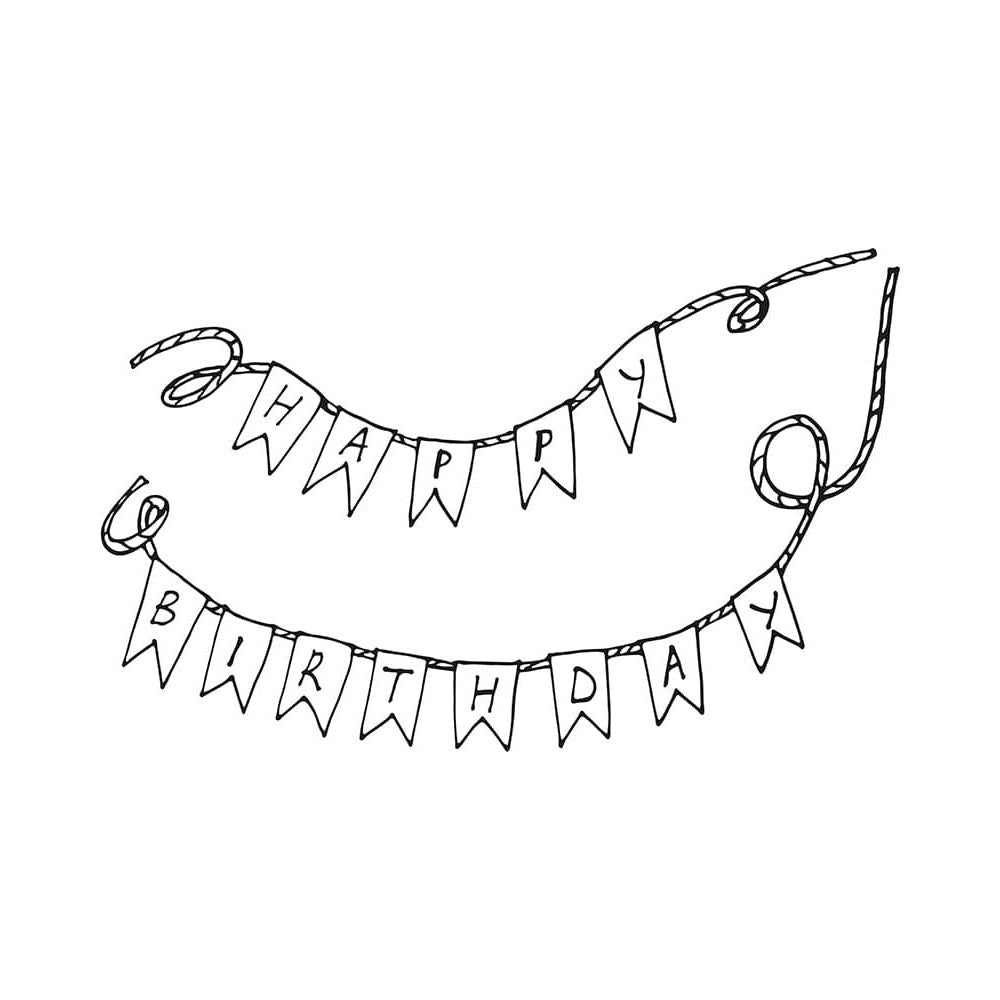 Securit® Fensterschablonen "Windoodle", Format: A2, Thema: Girl Birthday, inkl. 1 Securit® Kreidestift, 3er Set - Schablone - Speedjust Schweiz