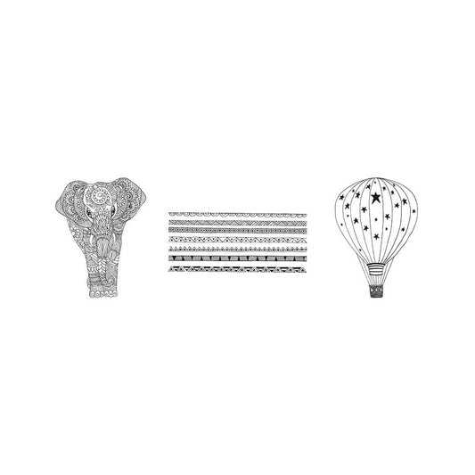 Securit® Fensterschablonen "Windoodle", Format: A3, Thema: Kinder, inkl. 1 Securit® Kreidestift, 3er Set - Schablone - Speedjust Schweiz