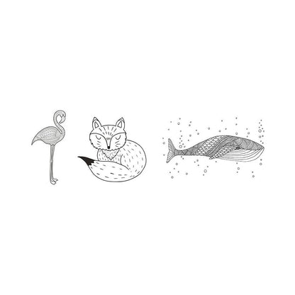 Securit® Fensterschablonen "Windoodle", Format: A3, Thema: Tiere, inkl. 1 Securit® Kreidestift, 3er Set - Schablone - Speedjust Schweiz