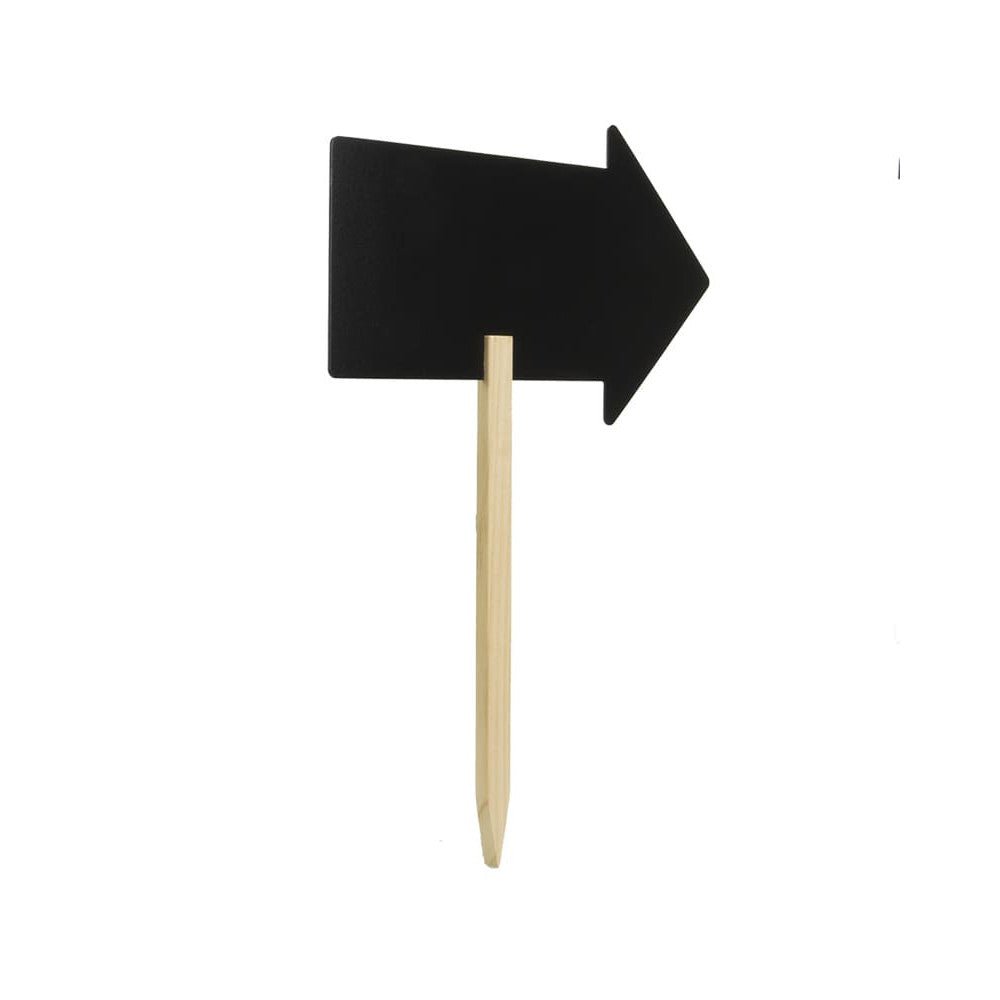 Securit® Gartenstecker Kreidetafel Pfeil mit Holzstab, inkl. 1x Kreidestift - Kundenstopper - Speedjust Schweiz
